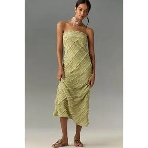 Endless Rose Strapless Textures Column Midi Dress